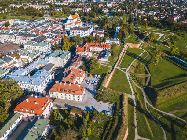 istock Panorama of Zamosc 1284942101