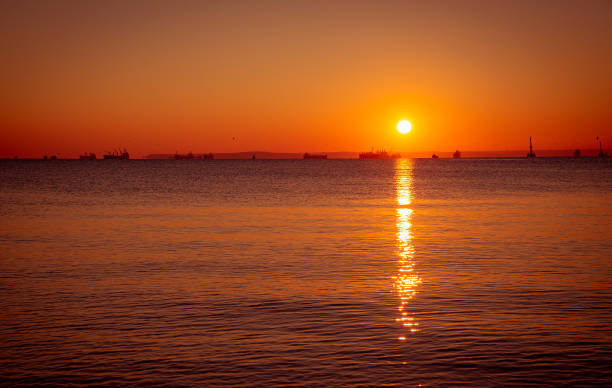 istock Sunset on the Black sea, Russia 1284946038