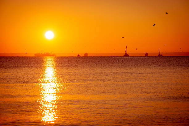 istock Sunset on the Black sea, Russia 1284946040