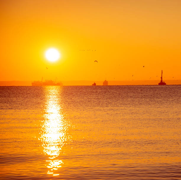 istock Sunset on the Black sea, Russia 1284946086