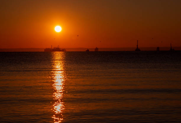 istock Sunset on the Black sea, Russia 1284946101
