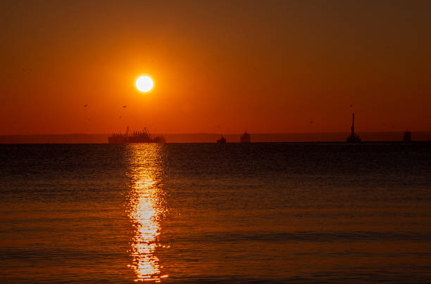istock Sunset on the Black sea, Russia 1284946150