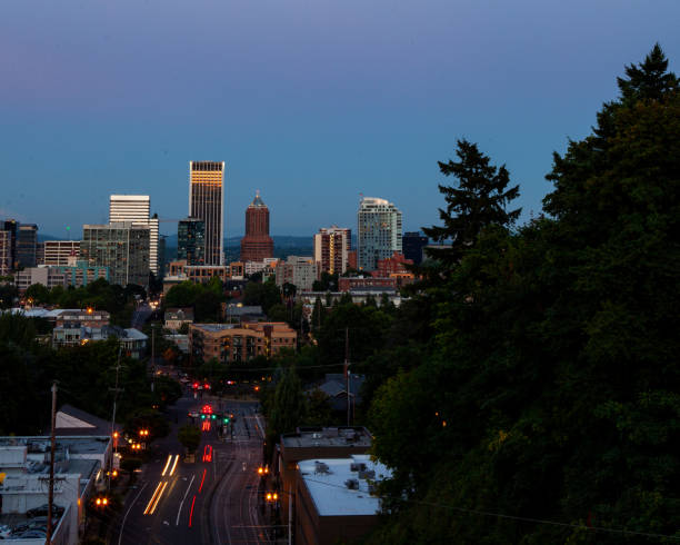 istock Downtown Portland Oregon City Skyline Sunset 1284946586
