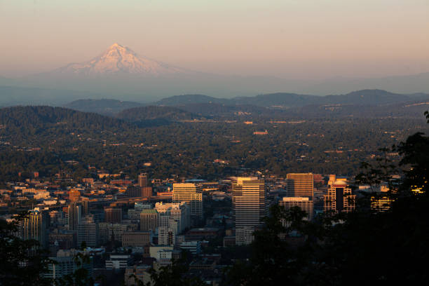 istock Downtown Portland Oregon City Skyline Sunset 1284946598