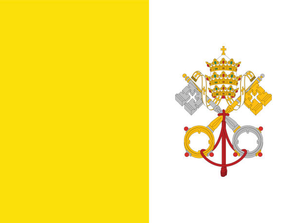 istock Flag of the Papal States between 1825 and 1870 1284948201