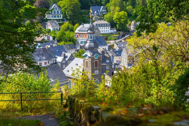 Best of the touristic village Monschau, located in the hills of the North Eifel, within the Hohes Venn â Eifel Nature Park in the narrow valley of the Rur river.