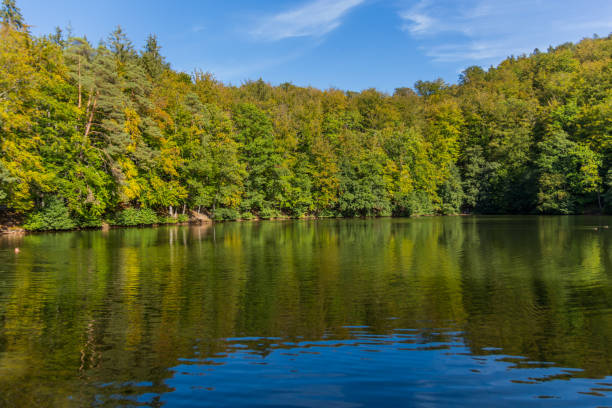 istock Autumn exploring tour along the beautiful Werratal. - Broads/Lake View 1284952188