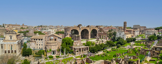 The Theatre of Ephesus (Efes) at Selcuk in Izmir Province, Turkey. The amphitheatre is the largest in the ancient world for gladiatorial combats and drama. Ephesus is a popular tourist destination.