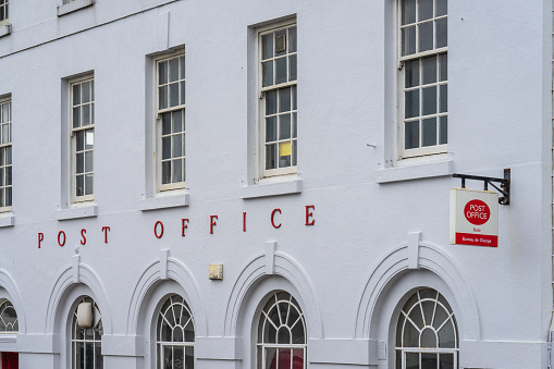 Bude Post Office is situated at the top of town.