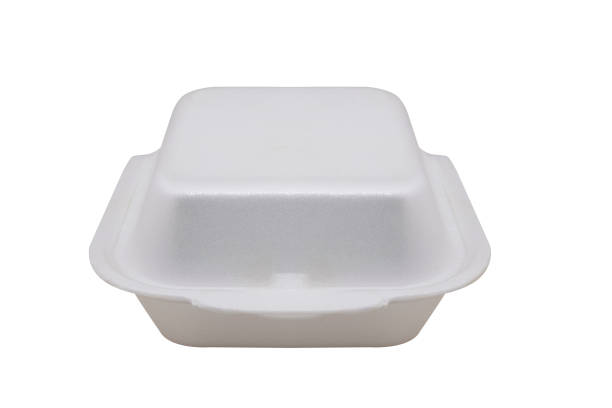 istock Styrofoam meal box isolated on white background 1284958252