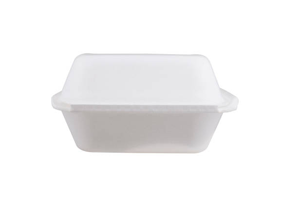 istock Styrofoam meal box isolated on white background 1284958272