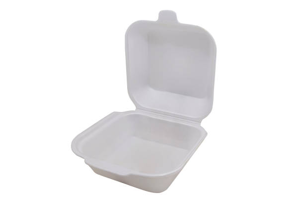 istock Styrofoam meal box isolated on white background 1284958285