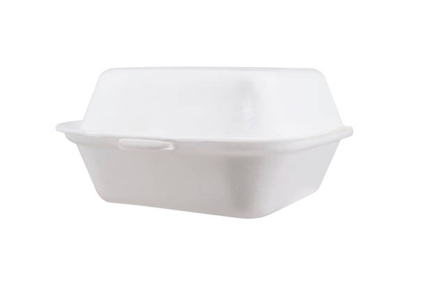 istock Styrofoam meal box isolated on white background 1284959823