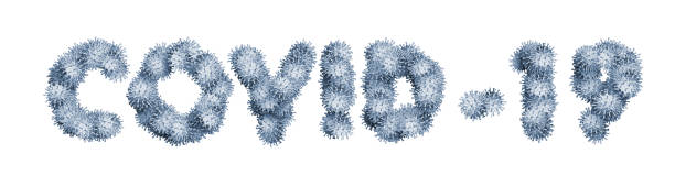 istock Word Covid-19 made out of virus mock-up 1284962016