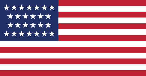 istock Flag of the United States between 1837 and 1845 (26 stars) 1284962572