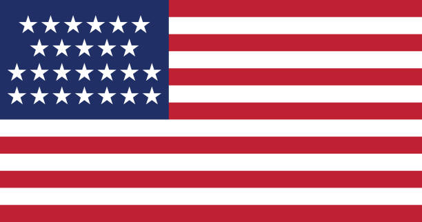istock Flag of the United States between 1836 and 1837 (25 stars) 1284962577