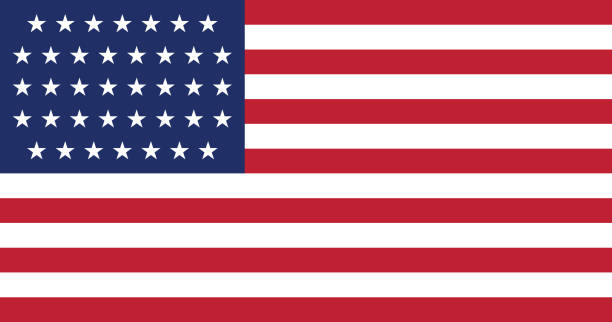 istock Flag of the United States between 1877 and 1890 (38 stars) 1284962611