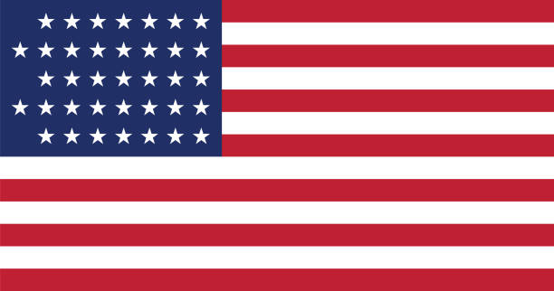 istock Flag of the United States between 1867 and 1877 (37 stars) 1284962620