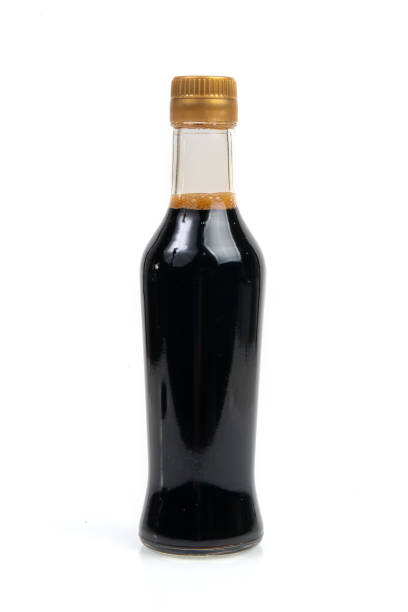 istock Soy sauce bottle on white background 1284963828