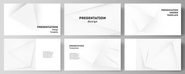 Vector layout of the presentation slides design business templates, multipurpose template for presentation brochure, brochure cover. Halftone effect decoration with dots. Dotted pop art pattern. Vector layout of the presentation slides design business templates, multipurpose template for presentation brochure, brochure cover. Halftone effect decoration with dots. Dotted pop art pattern layered photos stock illustrations