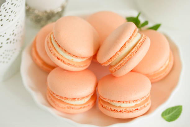 istock pastries macarons. Dessert. French cuisine. Selective focus. 1284966949