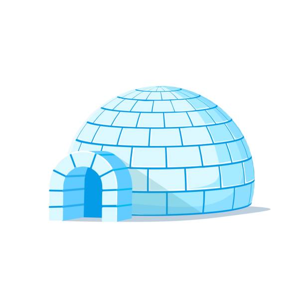 ÐÐ»Ñ ÐÐ½ÑÐµÑÐ½ÐµÑÐ° Vector cartoon illustration of an igloo. igloo stock illustrations