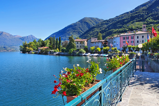Osteno small village on Lake Lugano, Italy