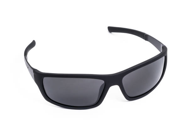 istock Mens black sunglasses isolated on white background 1284980896