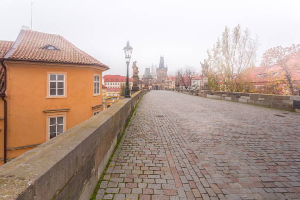 istock In the morning on Charles Bridge in Prague 1284985390