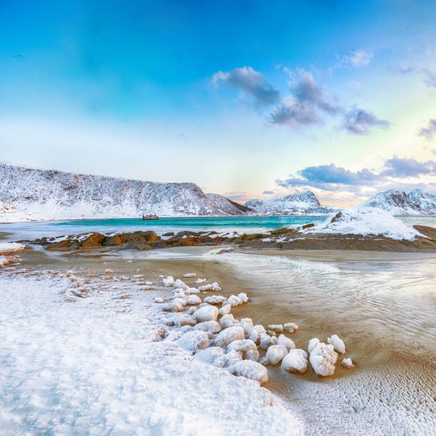 istock Fantastic landscapes of Lofotens at winter 1284994113