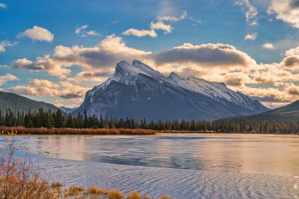 istock Cloudy Sky Over Vermilion Lakes 1284996237
