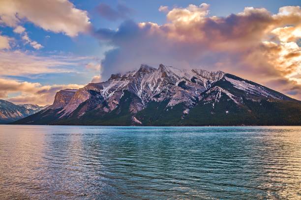 istock Sunrise Clouds Over Lake Minnewanka 1284996356