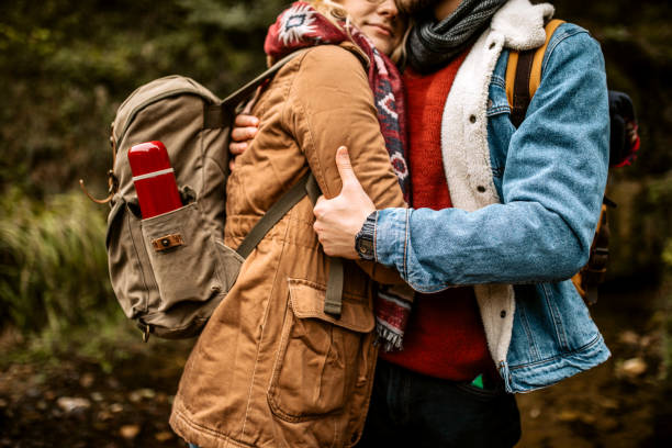 istock Loving couple embracing in nature 1285001499