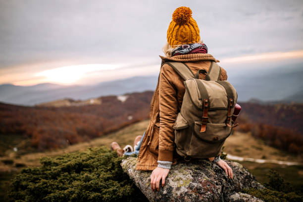 istock Enjoying beautiful mountain sunset 1285001500