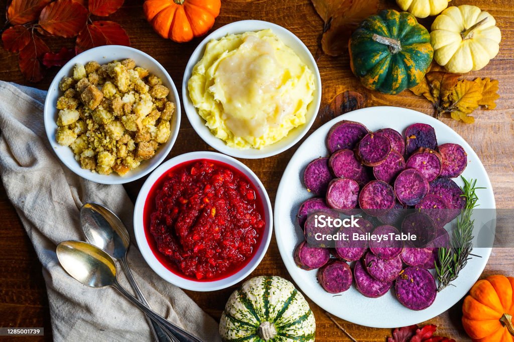 Side Dishes Thanksgiving dinner side dishes Side Dish Stock Photo