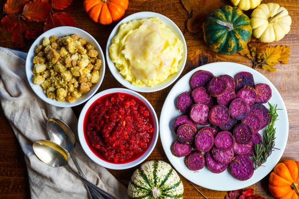 Side Dishes Thanksgiving dinner side dishes side dish stock pictures, royalty-free photos & images