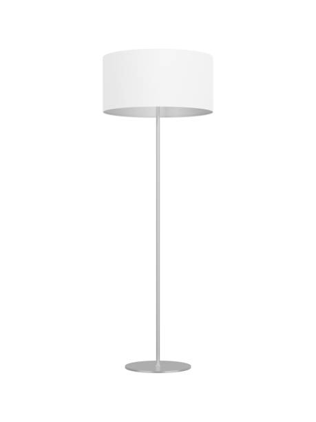 istock Modern white floor lamp isolated on white background. 1285008993