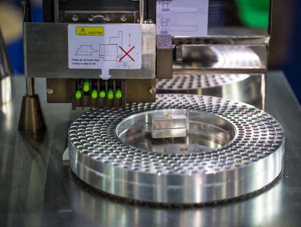 istock Capsule filling and packing machine 1285012267