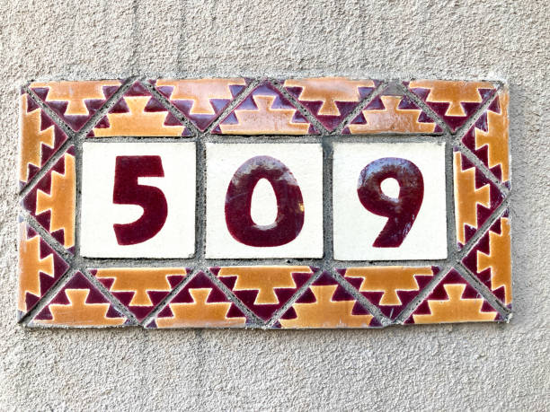 istock Ceramic Number 509 Street Address Tiles 1285015966