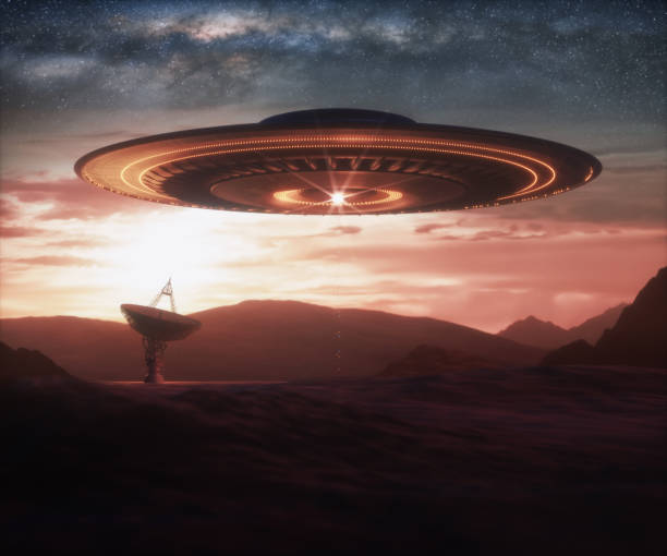 istock Satellite Dish Signal UFO Close Encounters of the Third Kind 1285018639