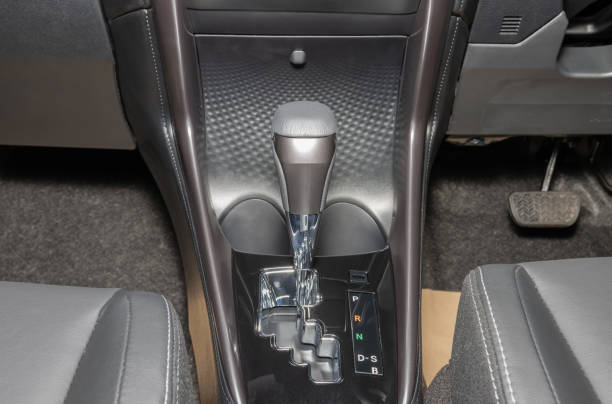 istock Automatic Gear Handle of Car in Zoom View 1285019586