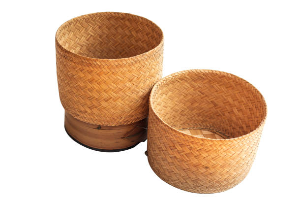 istock Glutinous rice box made from bamboo Is a container for steamed glutinous rice 1285024135