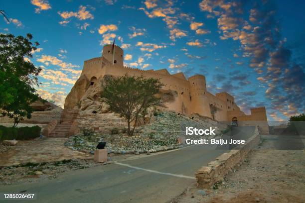 Nakhal Fortnakhalsultanate Of Oman Stock Photo - Download Image Now - Oman, Fort, Landscape - Scenery