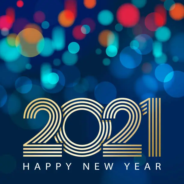 Vector illustration of 2021 New Year Celebrations