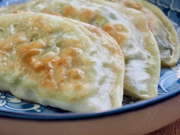 istock Asian food Dim sum, fried dumplings 1285033253