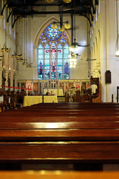 istock Interior architecture and decoration at Famous Old St. Johns Cathedral 1285034924