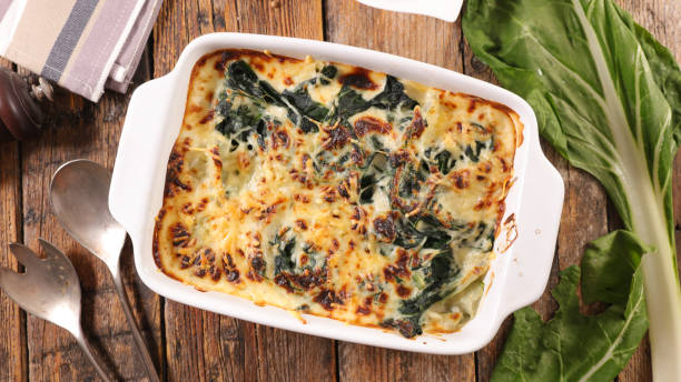 istock baked chard with cream and cheese- gratin 1285034982