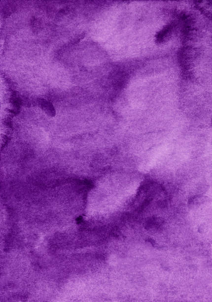 istock Watercolor elegant deep violet background texture, hand painted. Vintage watercolour liquid purple backdrop. 1285037283