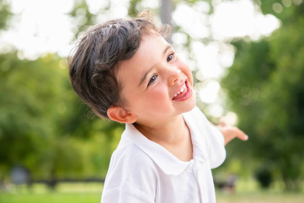istock Happy funny adorable boy dancing 1285038936