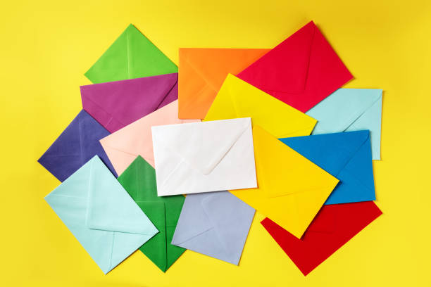 istock Many envelopes of various colors, overhead shot 1285050043